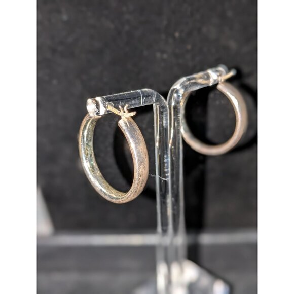 Sterling Silver 925 Hoop Earrings - Picture 2 of 6